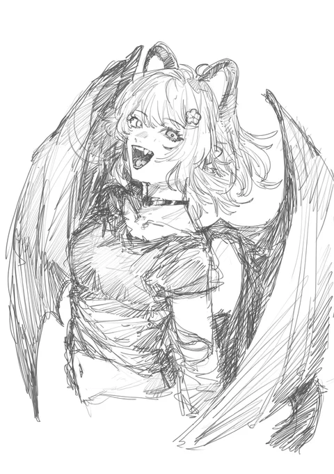 #今月描いた絵を晒そう
今月描いた🍹ちゃんは強そうだ💪 