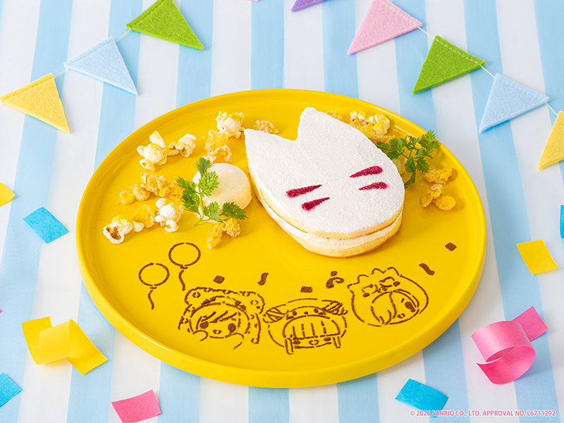 zig_sanriocafe's tweet photo. 🎉メニューのご紹介 🎁

サンリオキャラクタァズ コラボ コンココンケーキ💛

ジグザグの楽曲「きちゅねのよめいり」をイメージ！
りんごのコンポート、コーンチョコクランチ、ポップコーン…”コン”がたくさん🎶

🎈ご予約はこちらから
https://t.co/e8JdZz64Kd

#ジグザグ10周年
#SKSZIGZAG
#サンリオ https://t.co/lVdYBT1kGP