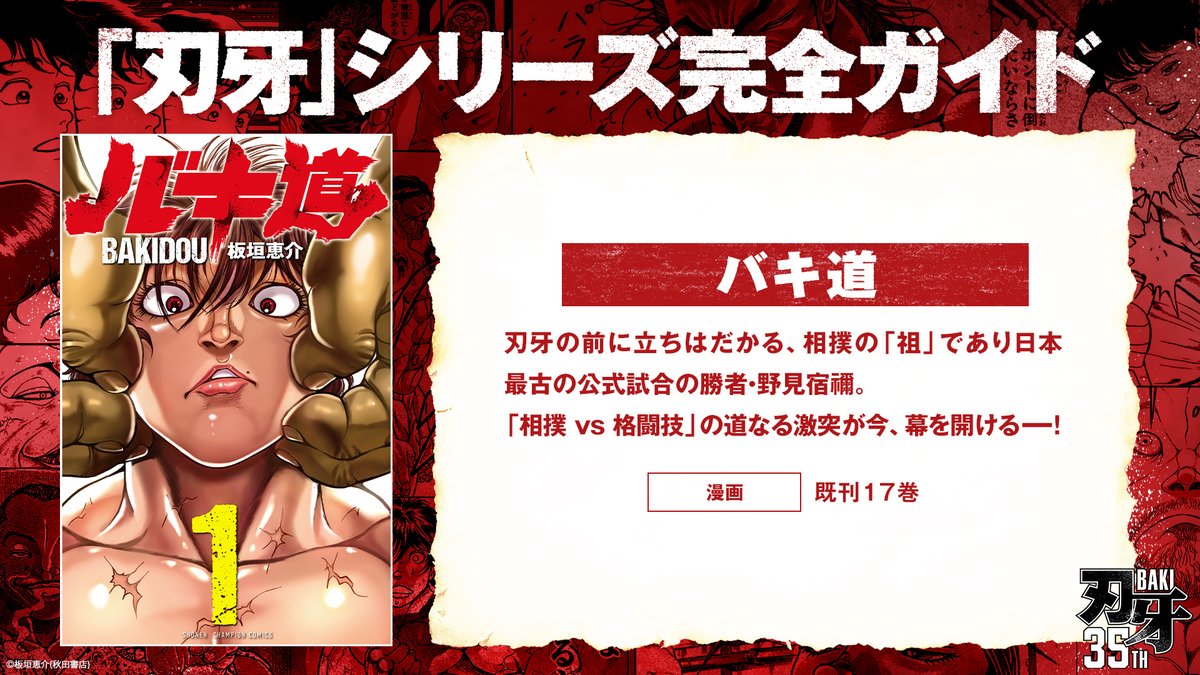 刃牙35周年プロジェクト【公式】 (@teambaki) / Posts / X