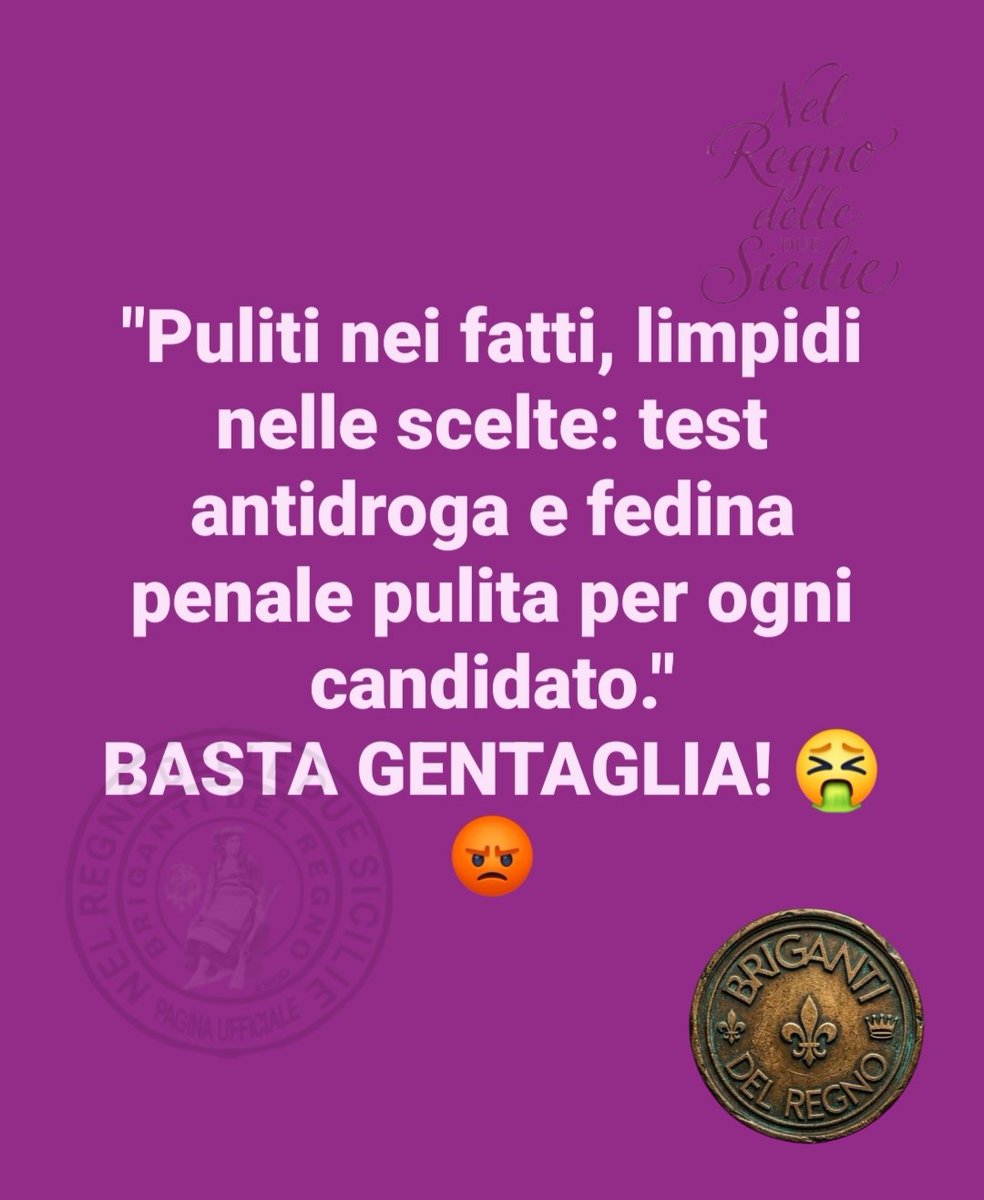Noi_briganti's tweet photo. BASTA GENTAGLIA! https://t.co/PuJBAg17ct