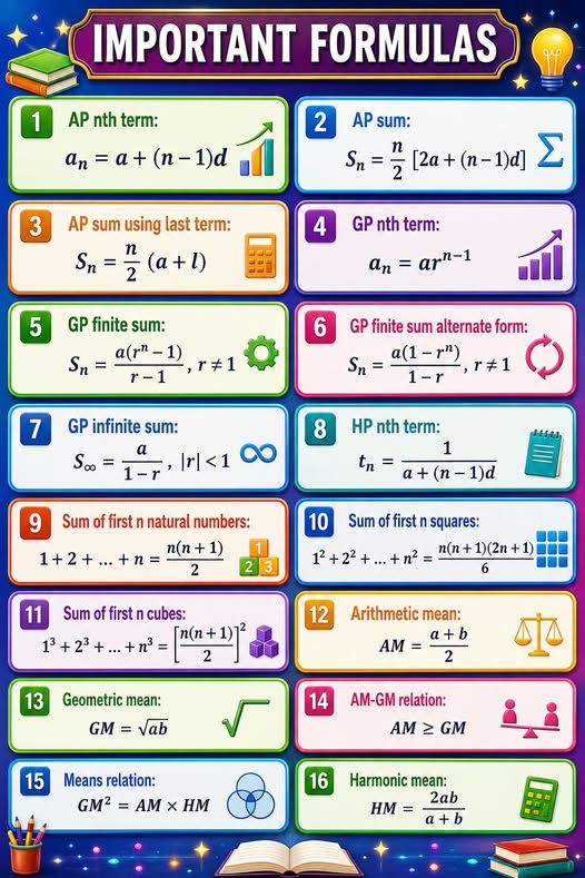Important formulas