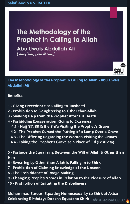 SalafiAudioULTD's tweet photo. [16 Benefits] The Methodology of the Prophet in Calling to Allah - Abu Uwais Abdullah Ali 

https://t.co/kSqsVOAZlx https://t.co/slomnnKBZ7