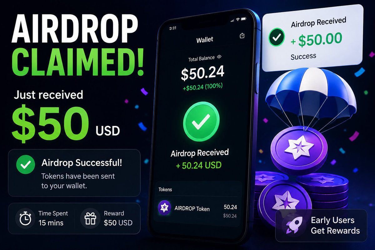 AgoraeLeonardo's tweet photo. Another day, another crypto airdrop. 🚀

This one could be worth around $25-$50 for early participants depending on eligibility.

Keeping an eye on opportunities like these has become part of my daily routine.

https://t.co/6KYXAktpW7

#Crypto #Airdrop #Airdrops #Web3 #Ethereum #Bitcoin #ETH #BTC #DeFi #Blockchain #CryptoNews