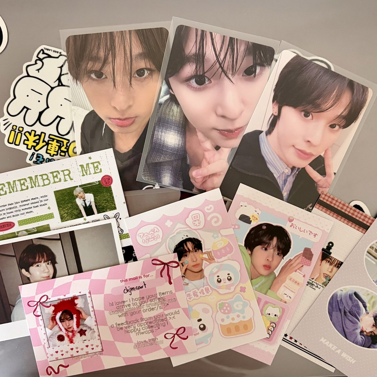 chjmcart's tweet photo. ˚ ༘♡ ⋆｡˚ RIKU POPPOP PCS

╰┈➤ another set of riku pcs heh my collection slowly growing again ever since i started collecting again >< tysm mx @uyuudangz for the smooth transaction and cute freebies ! 

#thanksriyuu https://t.co/brHnc1ooX3