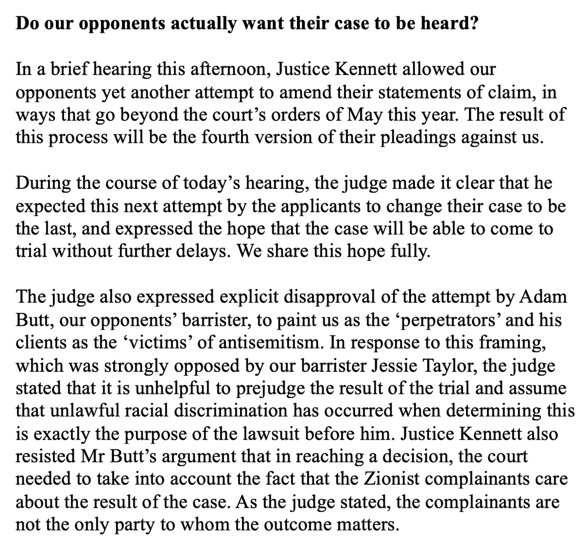 NickRiemer1's tweet photo. Do our opponents actually want their case to come to trial? Statement on today's Federal Court case-management hearing in the Zionist lawfare attack on me and John Keane. https://t.co/XICNuEb0Kr