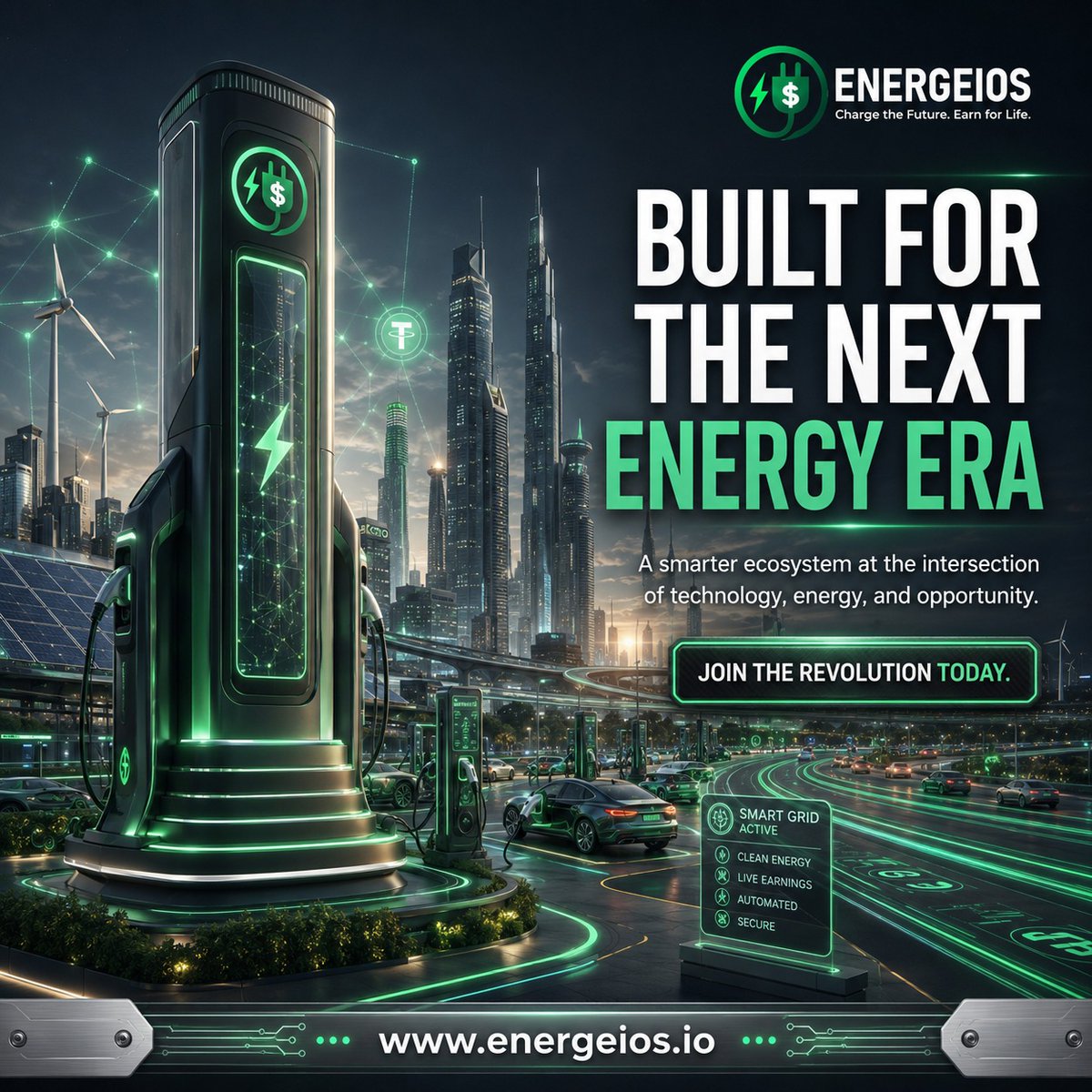 Energeios's tweet photo. ⚡ Built for the Next Energy Era.

The future belongs to those who move first. Join Energeios and be part of a smarter ecosystem where clean energy meets real opportunity

🔋 Charge the Future. Earn for Life.
🌐 https://t.co/J9Of78E0V1
.
.
.
#Energeios #FutureOfEnergy #EVCharging https://t.co/mC9XmviaiM