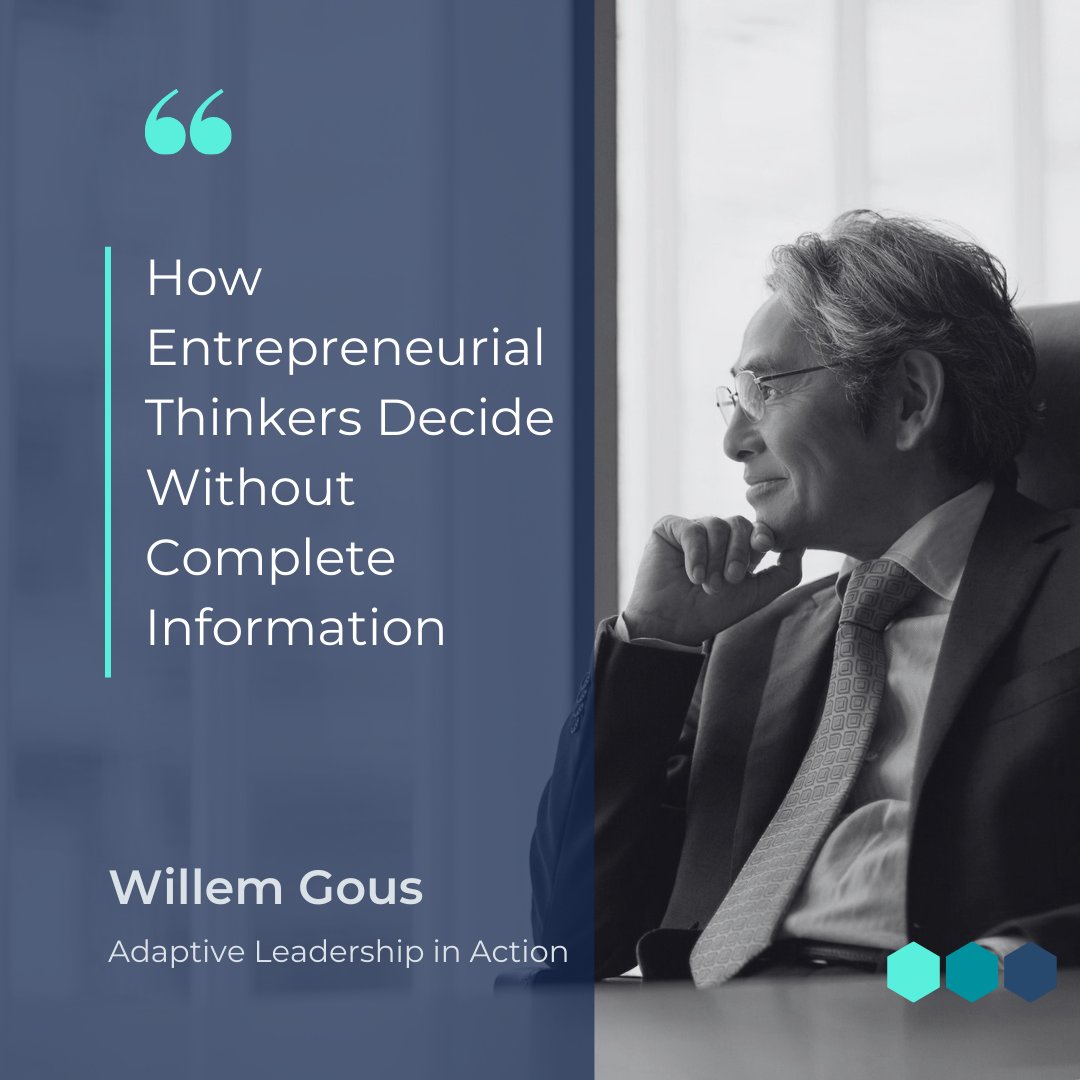 WillemGous's tweet photo. Where might you be waiting for information that will never fully arrive, and what decision could you own today without a guarantee? #adaptiveleadership #decisionmaking #workunderuncertainty #leadershippressure https://t.co/RZFZcl1w7r