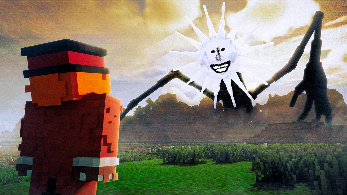 MoonoDzn's tweet photo. !Minecraft Thumbnail! 
    Look to the Sun☀️
   ♥️Fav And Rt🔁
#Minecraft #Thumbnails #Photoshop