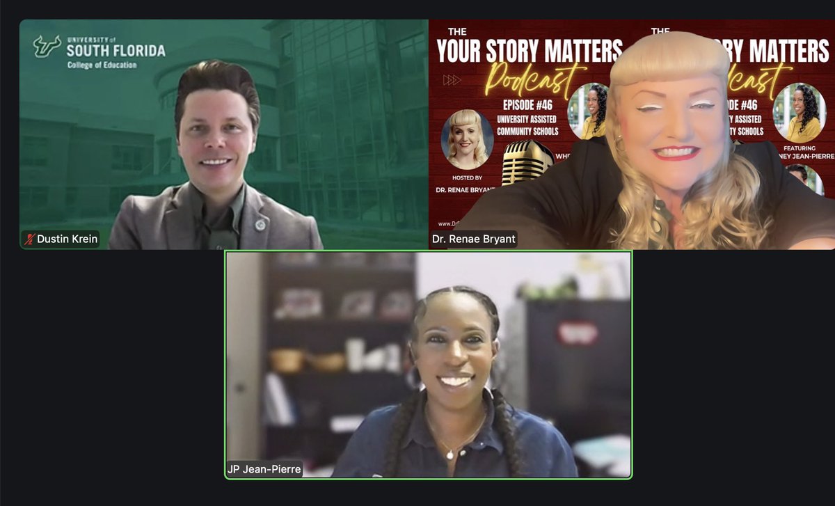 DrRenaeBryant's tweet photo. Excited to drop a new episode of The Your Story Matters Podcast on Sunday featuring two incredible educators and leaders I was able to learn from at the National Community Schools and Family Engagement Conference: Dustin J. Krein, Ed.D., Sustainability Director, University-Assisted Community Schools and Whitney Jean-Pierre, Community Programs Coordinator, Institute for School-Community Partnerships, Integrated Services, and Child Mental Health and Educational Policy at University of South Florida on Sunday! They shared their stories and expertise on university-assisted community schools. Grab a pen and paper, you will want to take notes.

#EdBranding #YourStoryMatters #BeAConnecter #dbcincbooks #fitleaders #TLAP #LeadLAP #ACSA #CALSA #CSBA #NSBA #CALSPRA #NSPRA #SuptChat #SchoolPR #TheVietPodcast #LanguageExplorers #RenaeBryant #DrRenaeBryant #leadership #AASAWELL #F4Leaders #CSxFE2026 #ACSAUrbanEd #ULaVerne #LaFetra