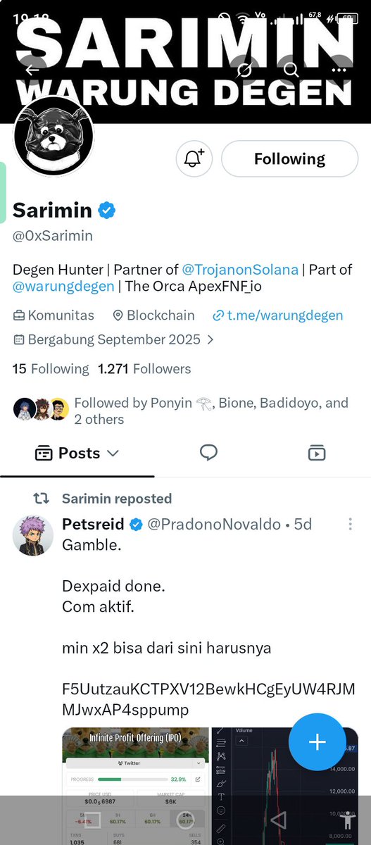 CryptoFarmers90's tweet photo. @warungdegen @0xSarimin @Mr_RamaJR @grok Done https://t.co/kNMbx14g2V