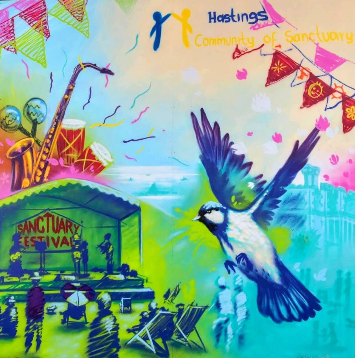 HastSanctuary's tweet photo. 🧡 ONE WEEK TO GO!!🧡

Sanctuary Festival 2026 - bringing colour to the summer in a day of joy, music, activities, art, food and entertainment for all ages.

COME WITH KIDS, FRIENDS AND FAMILY!

Next Sunday 21st June ~ 12-6pm ~ Hastings Museum ~ FREE ENTRY

@RefugeeTogether https://t.co/4pExp20CMs