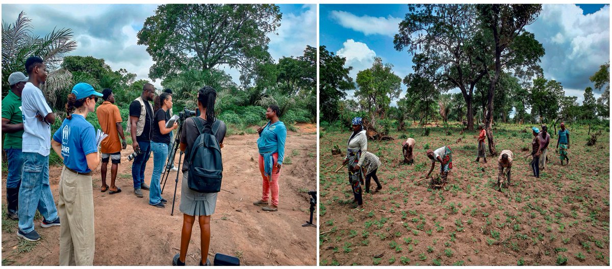 GdhInitiative's tweet photo. During a joint field engagement, Mr. Cheng Laban, Director of GDHI, met with UNHCR representatives at a community farm cooperative where maize and groundnuts are being  cultivated to support vulnerable households through sustainable  agricultural production... https://t.co/lE1qUsCz03