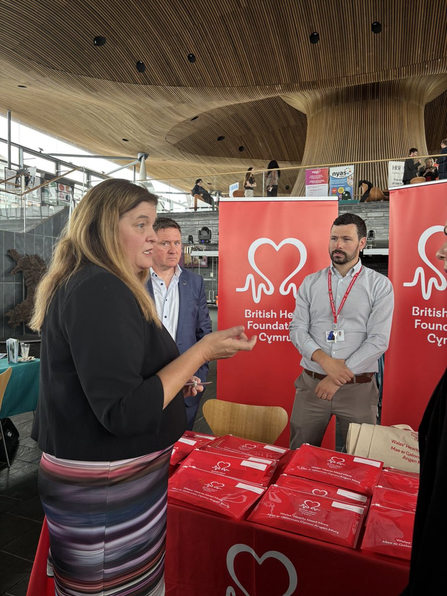 CamlasCymru's tweet photo. Great to speak with  @Sioned_W of @Plaid_Cymru about the work BHF Cymru is doing to tackle cardiovascular disease and improve heart health outcomes across Wales. https://t.co/Xo5qPYt18x