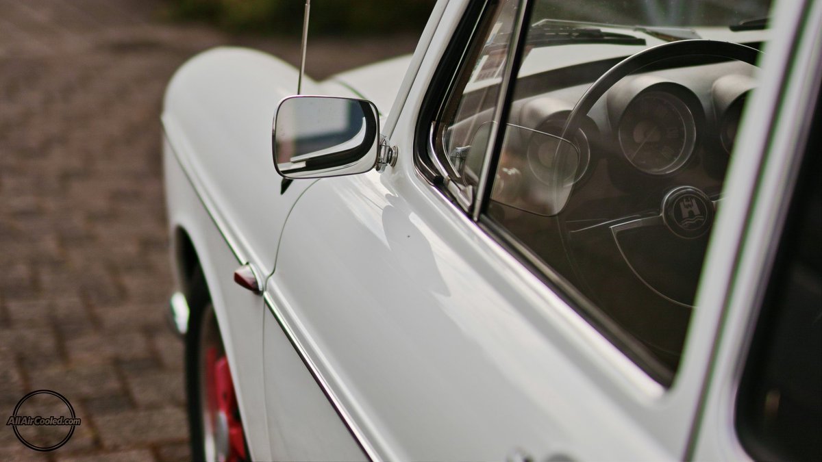 allaircooledvws's tweet photo. Anyone walking by this VW would likely pause and wonder what they are looking at. The door shape, mirror placement, and interior layout give it away as a Type 3, a model many people forget even existed. #Type3 https://t.co/A2wUdBZwax