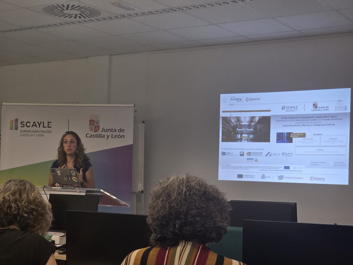 _SCAYLE's tweet photo. 📍 ¡Gran jornada hoy en la #CámaraDeComercio!

Un placer compartir la visión de #SCAYLE y las oportunidades que la computación de alto rendimiento ofrece al sector empresarial. 

¡Gracias a todos los asistentes por su interés en liderar el cambio tecnológico!

#HPC #Innovación https://t.co/9qw4Up00ae