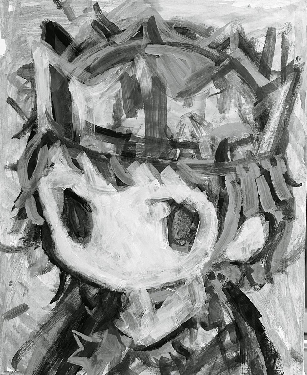 P40_ram's tweet photo. 個展まであと２日です🌼
これはいい感じに描き始められたので嬉しくて写真に撮った途中経過。 https://t.co/wLkibr8UIj