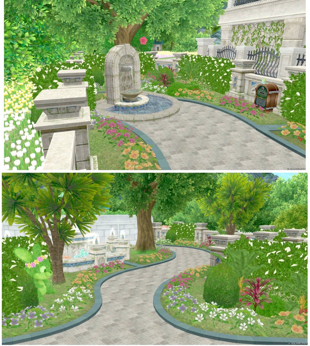 yumeiro_dqx's tweet photo. ハウジングの代行をしました🛠️
丘のタウン×シャトーホテル✨️

見えてないですが四方をお花で
綺麗に囲んでいます🍀⋆*

依頼者様の���み通りに作れて
とっても満足してます❕
＼＼\└('ω')┘//／／

ハウジング代行、新規受付まで
あと少しですෆ˚*お待ちください🌻🐰

#ドラクエ10ハウジング代行 https://t.co/iFWjIsFDkM