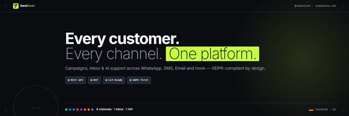 SendSeven's tweet photo. Manage customer chats. Every channel. One inbox. https://t.co/HWT4LELHK8