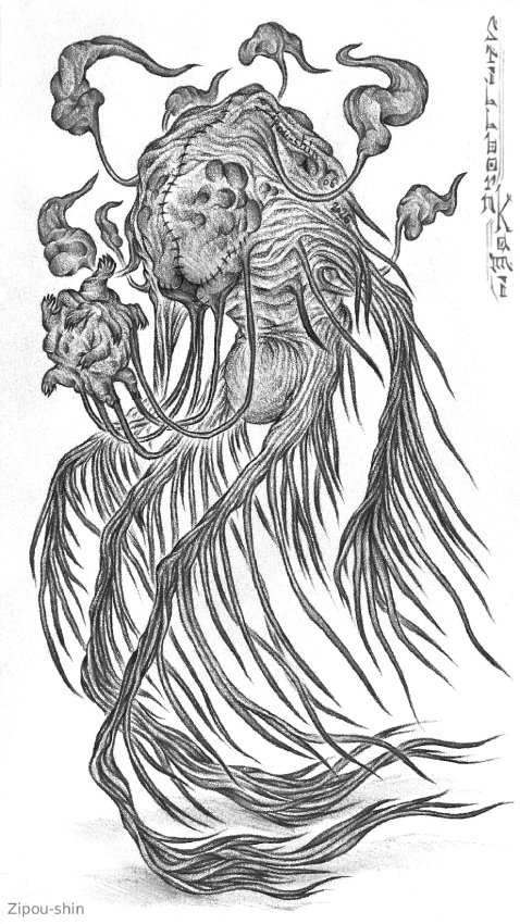 ShinZipou's tweet photo. #kami #kamigawa #spirit #mtg #creature #drawing #pencil #noai #humanartist #conceptart #monster #creaturedesign #ghost #yokai #youkai #yurei #coloredpencil #magic #fantasy #horror #tcg #fanart #fanmade #creepy #stillborn #wraith #japan #japanese #asian #traditionalart #monsterart https://t.co/JtEVyRod1z