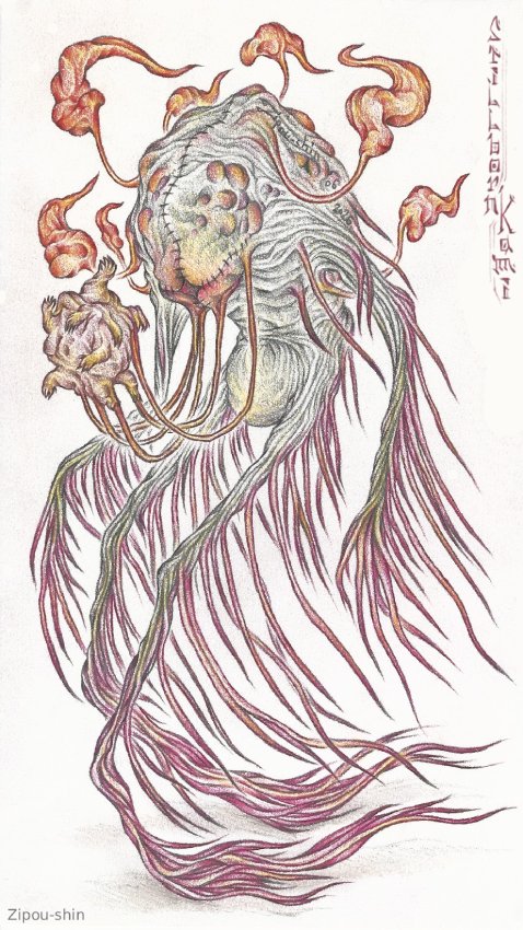 ShinZipou's tweet photo. #kami #kamigawa #spirit #mtg #creature #drawing #pencil #noai #humanartist #conceptart #monster #creaturedesign #ghost #yokai #youkai #yurei #coloredpencil #magic #fantasy #horror #tcg #fanart #fanmade #creepy #stillborn #wraith #japan #japanese #asian #traditionalart #monsterart https://t.co/JtEVyRod1z