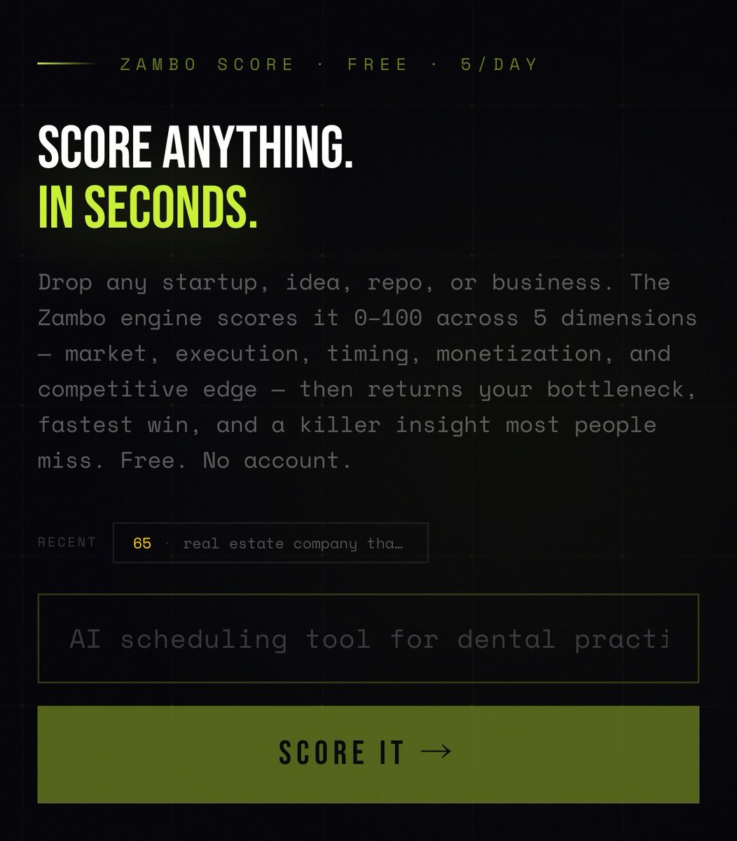 CripdoeCrypto's tweet photo. don’t forget to try ZAMBO SCORE on the homepage of https://t.co/hLs2B4jBLg 📰 https://t.co/SrnOBByozy