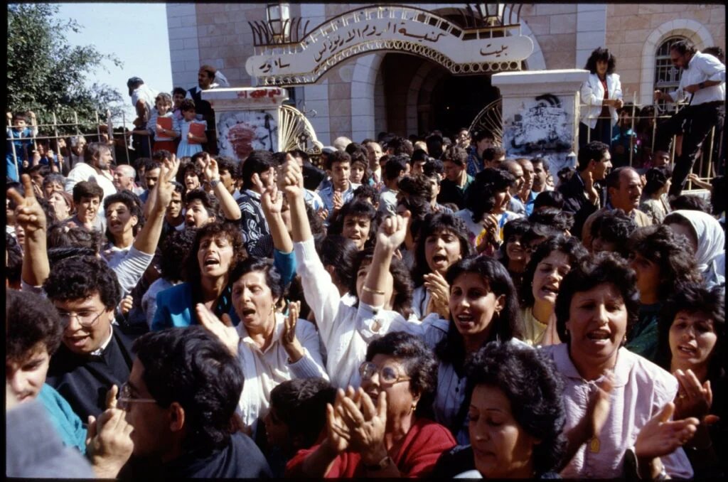 Shepherds4Good's tweet photo. Photo from Beit Sahour during the First Intifada and the 1989 tax revolt and zionist siege on the town. https://t.co/WCSvri7IKg