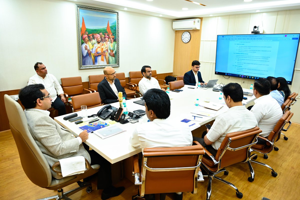 NiteshNRane's tweet photo. Held a detailed review meeting on the proposed Maharashtra Maritime Policy 2026.

The policy aims to create a robust framework for port-led development through land readiness, enhanced connectivity infrastructure, maritime economic clusters, investment facilitation, skill development, sustainable growth, and expansion of port capacity across the state. Discussions also focused on strengthening coastal shipping, promoting green port development, improving ease of doing business, and accelerating revenue generation within the maritime sector.

A key objective of the policy is to position Maharashtra as a global maritime investment hub by encouraging international investments, technology partnerships, industry collaborations, and strategic alliances that will drive the next phase of growth in the state's maritime economy.

Emphasized the need for a future-ready policy with clear timelines, efficient implementation mechanisms, and tangible benefits for coastal communities while reinforcing Maharashtra's position as India's leading maritime gateway.

@Dev_Fadnavis @CMOMaharashtra
@mahamaritime1

#MaharashtraMaritimePolicy2026 #MaritimeDevelopment #BlueEconomy #MaharashtraPorts