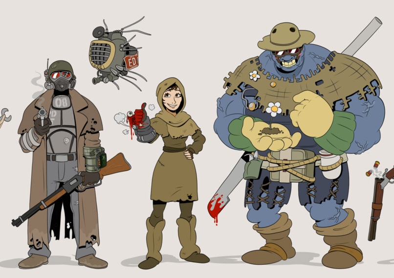 RazorwireRPG's tweet photo. The Mojave crew by @MabramsToons

Absolutely love it. Be sure to give him a follow https://t.co/gZxdZuwBEo