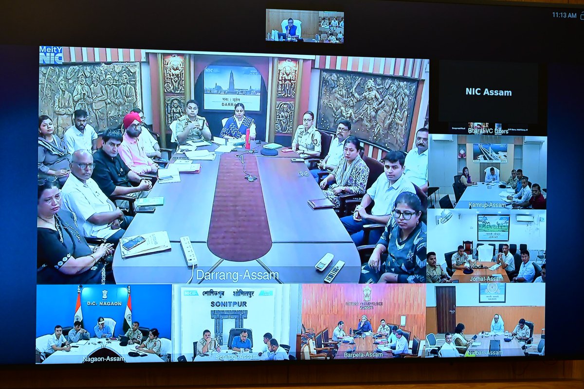 CMOfficeAssam's tweet photo. Ahead of the NEET-UG 2026 re-examination, HCM Dr. @himantabiswa reviewed preparedness with DCs, SSPs and district officials to ensure a free, fair and transparent examination.

✅ Joint inspection of all examination centres by district administration and police
✅ Technical audit of CCTV, biometric systems and signal jammers
✅ Women police deployment and double-layer frisking as per NTA norms
✅ Strict monitoring and security of question paper lockers
✅ District-level CCTV monitoring and control room activation
✅ Free ASTC bus travel for candidates on production of admit cards

A total of 43,319 candidates will appear for the examination across 87 centres in 17 cities of Assam.