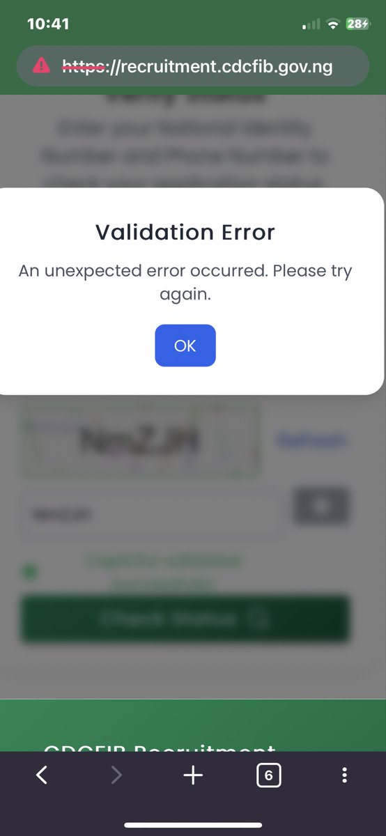ULTIMATE7534's tweet photo. @MSIngawa This is the response am getting wen am trying to log in to check my status https://t.co/SfjcVgp7Am