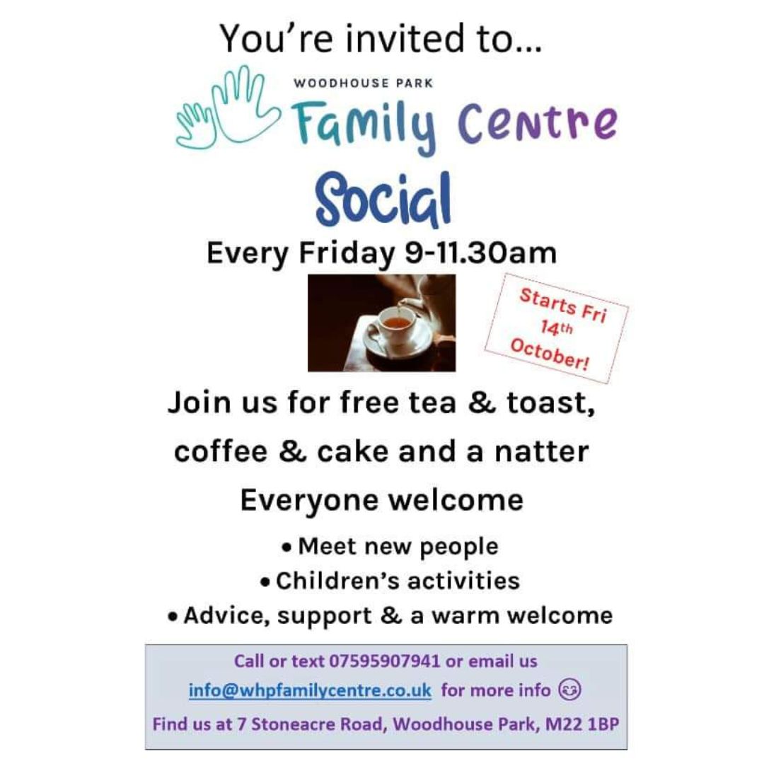 Southsidemag's tweet photo. Join   @WHPFC every #Friday for #free #tea, #toast, #coffee, #cake and a #natter   Everyone is welcome #newfriends #advice and #support https://t.co/0RIvzzlqrh