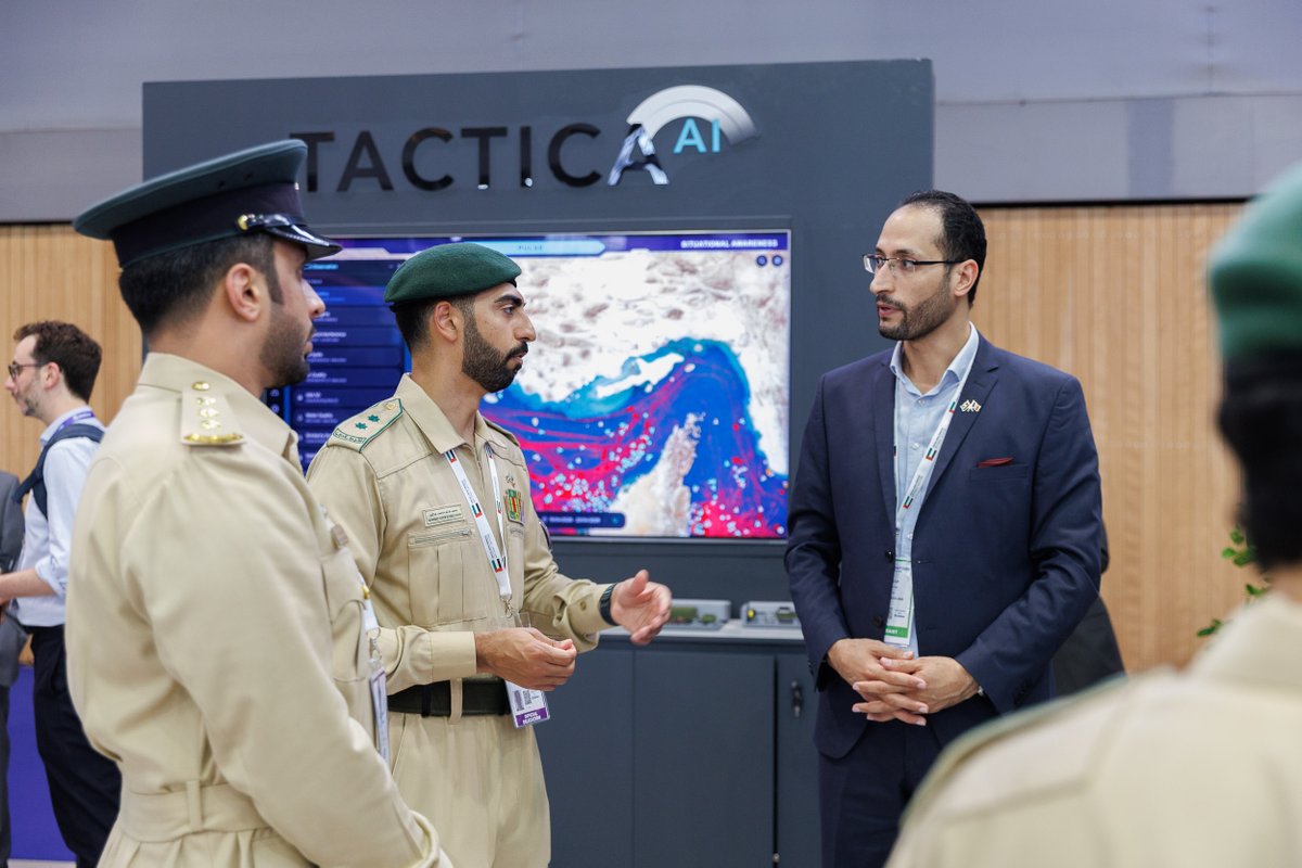 tacticalabs's tweet photo. High-level visits at the UAE Pavilion today, including Safran AI, as we shared our vision for AI-driven operational intelligence.

The conversations shaping the future of defense are happening at @cogeseurosatory 2026.

📍 Hall 5A, Stand G415 https://t.co/Tzf1v1hzwg