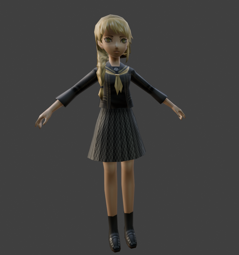 kokomisub's tweet photo. on the topic of my P4 femc, i'll share a couple of the visual assets i had drawn years ago that i can't remember if i ever posted here, the concepts for her other clothes and a 3D model i had edited. https://t.co/EhHADQAyUg