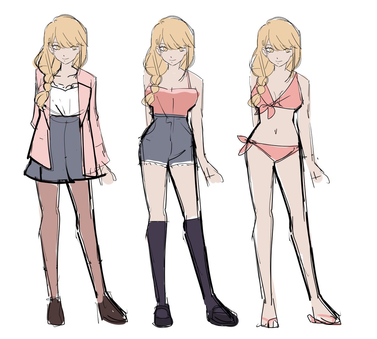 kokomisub's tweet photo. on the topic of my P4 femc, i'll share a couple of the visual assets i had drawn years ago that i can't remember if i ever posted here, the concepts for her other clothes and a 3D model i had edited. https://t.co/EhHADQAyUg