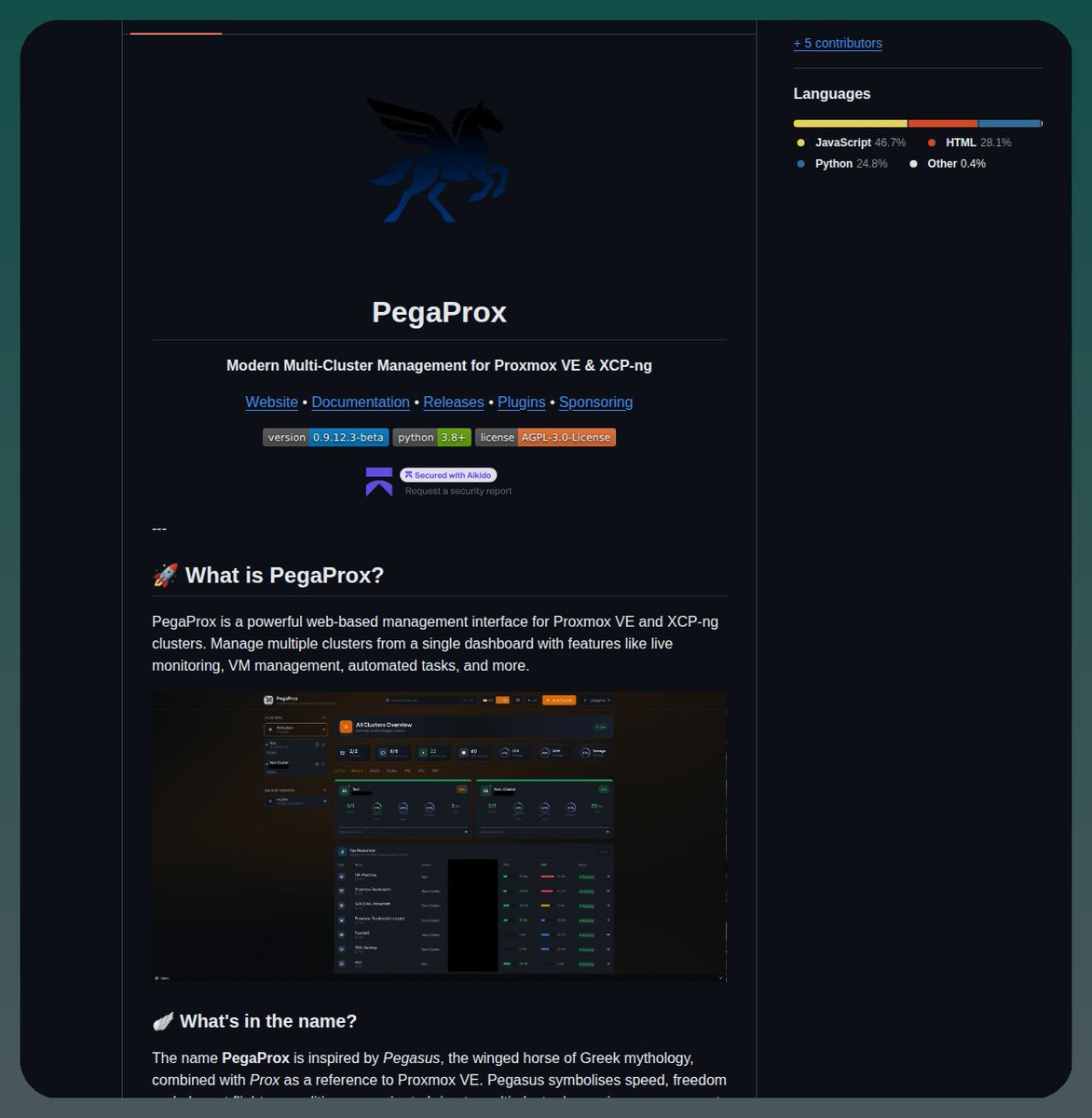 tom_doerr's tweet photo. Manages Proxmox VE and XCP-ng from a single dashboard

https://t.co/YfcSRII5Hd https://t.co/nEdZSLZ6uB