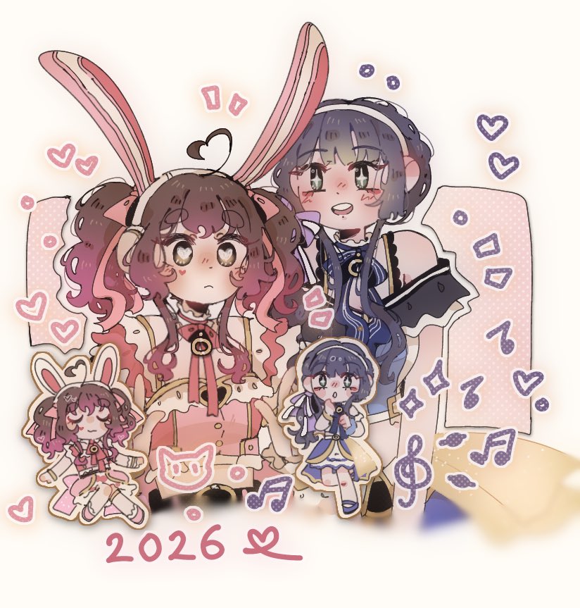 ketanoru's tweet photo. 2020 → 2026 

🐰🎹
#D4DJ #グルミク https://t.co/YJtYEtlixK