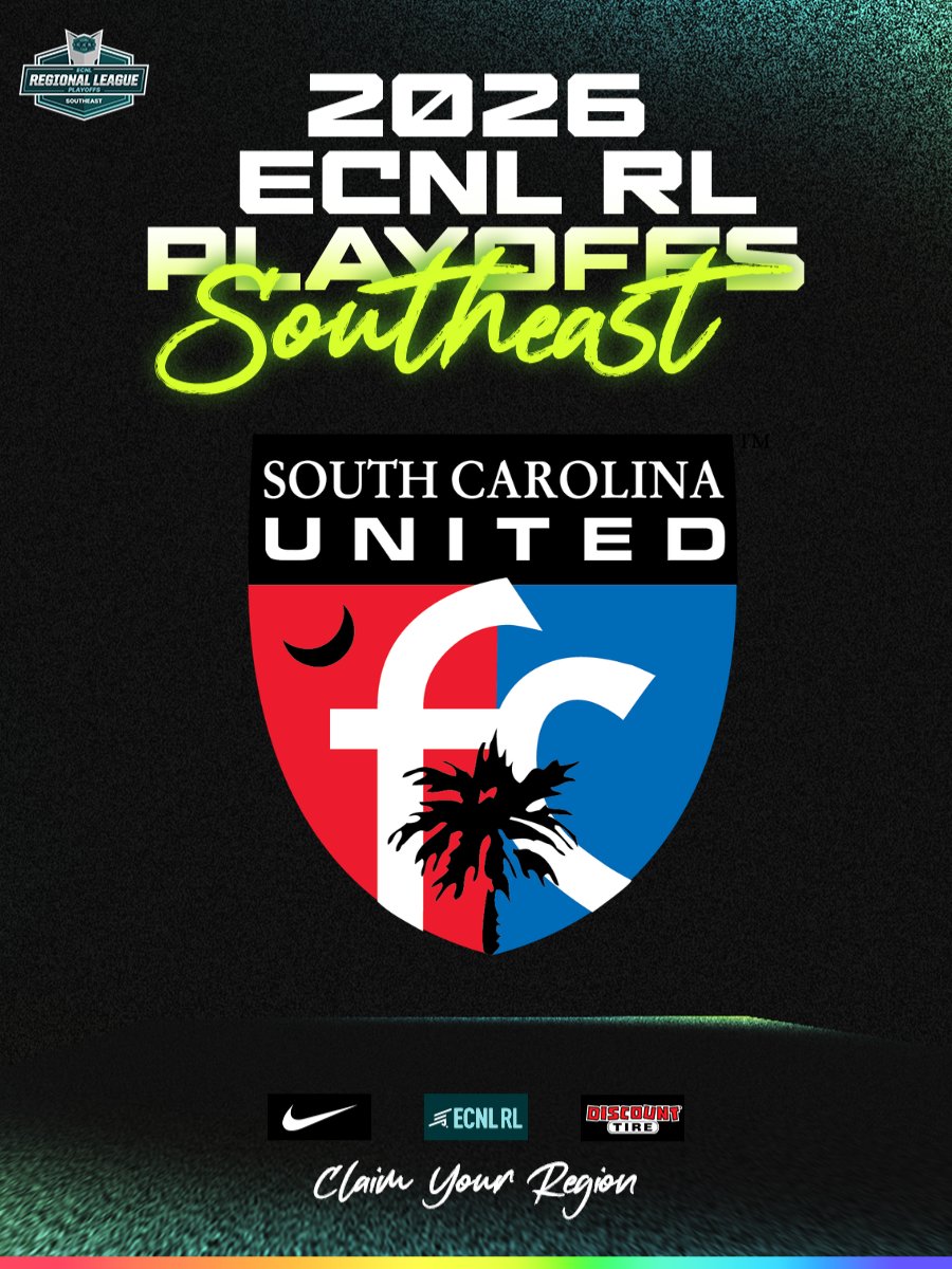 SCUnited_FC's tweet photo. Good luck to our SCUFC ECNL RL Girls teams as they head to Greensboro, NC for the ECNL RL Playoffs at Bryan Park from June 19–24! Representing South Carolina United FC are our 2007/08, 2009, and 2010 ECNL RL Girls teams!
#SCUFC #WearTheBadge https://t.co/SPlp75Mmle