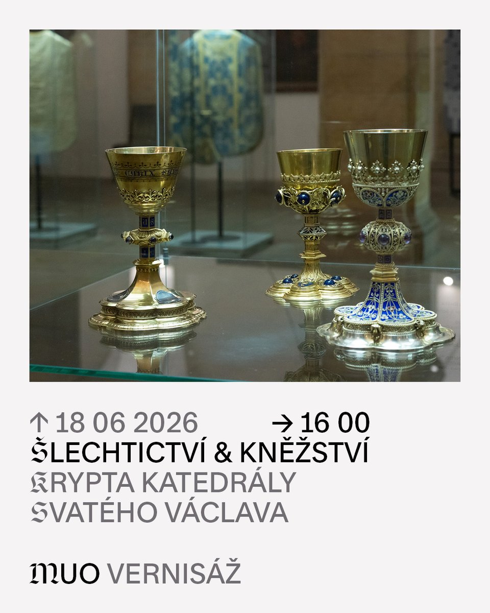muzeumumeni's tweet photo. 🥳 Zveme vás na dnešní slavnostní otevření výstavy Šlechtictví & kněžství. 200 let od ustanovení šlechtické výlučnosti kanovníků olomoucké metropolitní kapituly. ❤️ Těšíme se na vás. #MUO #Olomouc #vernisáž #krypta https://t.co/zCLAcDJJ2P