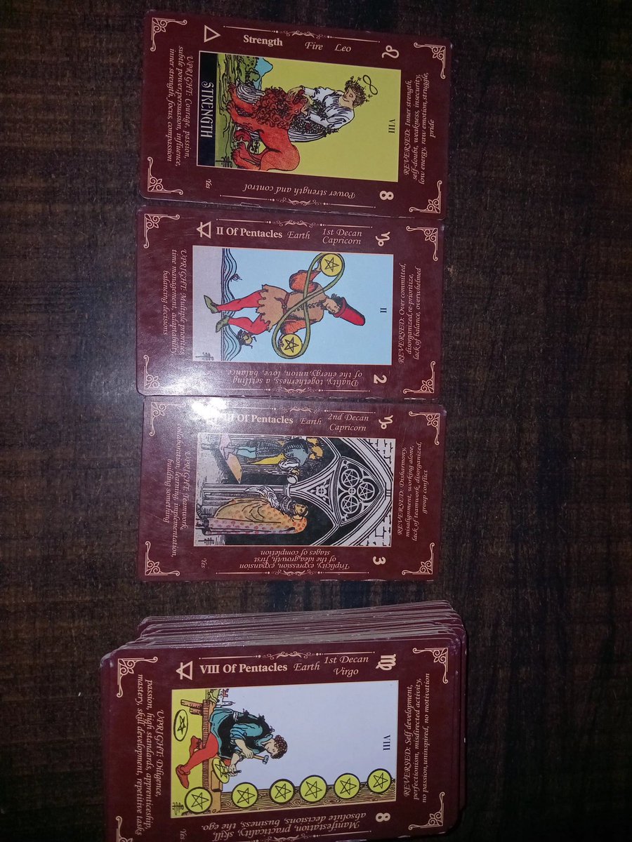 Tarowithnizz's tweet photo. Well this how 3 card pull up look like for future husband. So I cover his character + how you going to meet + month + situation of meeting.  Isn't it great 😋 https://t.co/QyHYd00z0F