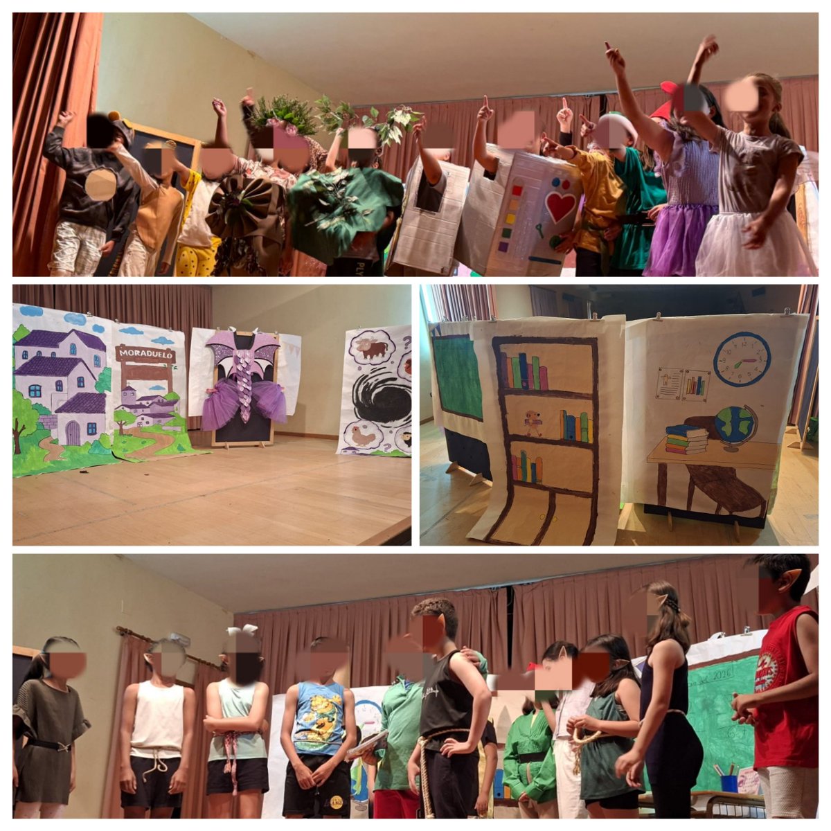 cracamposc's tweet photo. Estreno del teatro de 3º y 4º A del
@cracamposc
Escuela rural: abierta por obras @FCRuralSegovia
Uso del teatro como recurso educativo y transmisor de valores: respeto, solidaridad, cuidado de los pueblos, importancia del medio rural, ...
#yocontigo 
#teatroenelaula https://t.co/A4CIZSn5D8