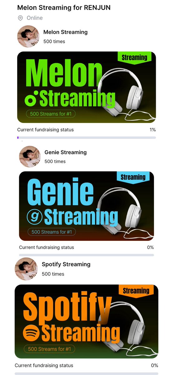 YellowMissionRJ's tweet photo. Hello Renchin/Renf 💛
In preparing for Renjun's song that predicted to be launched on korean and global streaming platform soon, let's try to accomplish the new mission 🎯

[ KOOKY | STREAMING FUNDING ]

This funding will help for 500 Melon streams, 500 Spotify streams and 500 Genie streams each, on behalf of Huang Renjun when the goal is achieved🔥

Details:
🎯 Goal : 420,000 Credits each for Genie and Spotify. 480,000 Credits each for Melon (Total: 1,320,000 Credits)
⭐️1 Kooky = 1 Credit | 1 Loovy = 100 Credits
👤 Individual daily limit: 1,000 Credits
📈 Daily Goal Limit: 24,000 Credits (Total 72,000 Credits)
📆 DEADLINE : ~ July 28, 2026

🙌🏻 What to do:
Collect and drop your Kooky or Loovy for #RENJUN on the polling below:

🔗 Melon : https://t.co/XHXvigiBPS
🔗 Spotify : https://t.co/2XXrRr2JzZ
🔗 Genie : https://t.co/5Kxm1XytEq

#RENJUN_同谋者的默契
#VoteforRENJUN