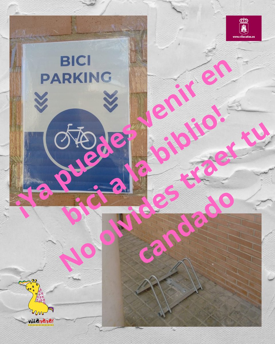 bpmvillacanas's tweet photo. ¡Estamos de inauguración! Tenemos nuevos aparcamientos para las bicis, son pocos pero ya tenemos! https://t.co/IoSmCz3fLA