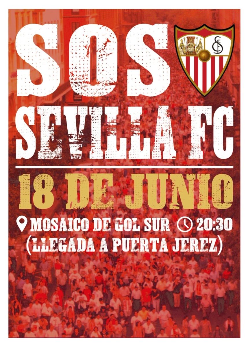 birisoficial's tweet photo. Mañana sal a la calle. Por el niño que dejaste atrás y soñaba cada vez que pisaba el templo. Por aquella persona que te otorgó la mayor herencia. Por el sufrimiento de los años malos. Por las generaciones que se fueron sin ver a su equipo campeón. Por las generaciones que vienen por detrás. Por las noches de jueves inolvidables. Por los kilómetros recorridos. Por nuestro estadio, nuestra casa. Por este amor loco, inquebrantable y desinteresado.
Mañana sal a la calle a defender al Sevilla de quienes lo están matando porque en esta época tan negra cobra más sentido que nunca está frase. 

EL SEVILLA SOMOS NOSOTROS.