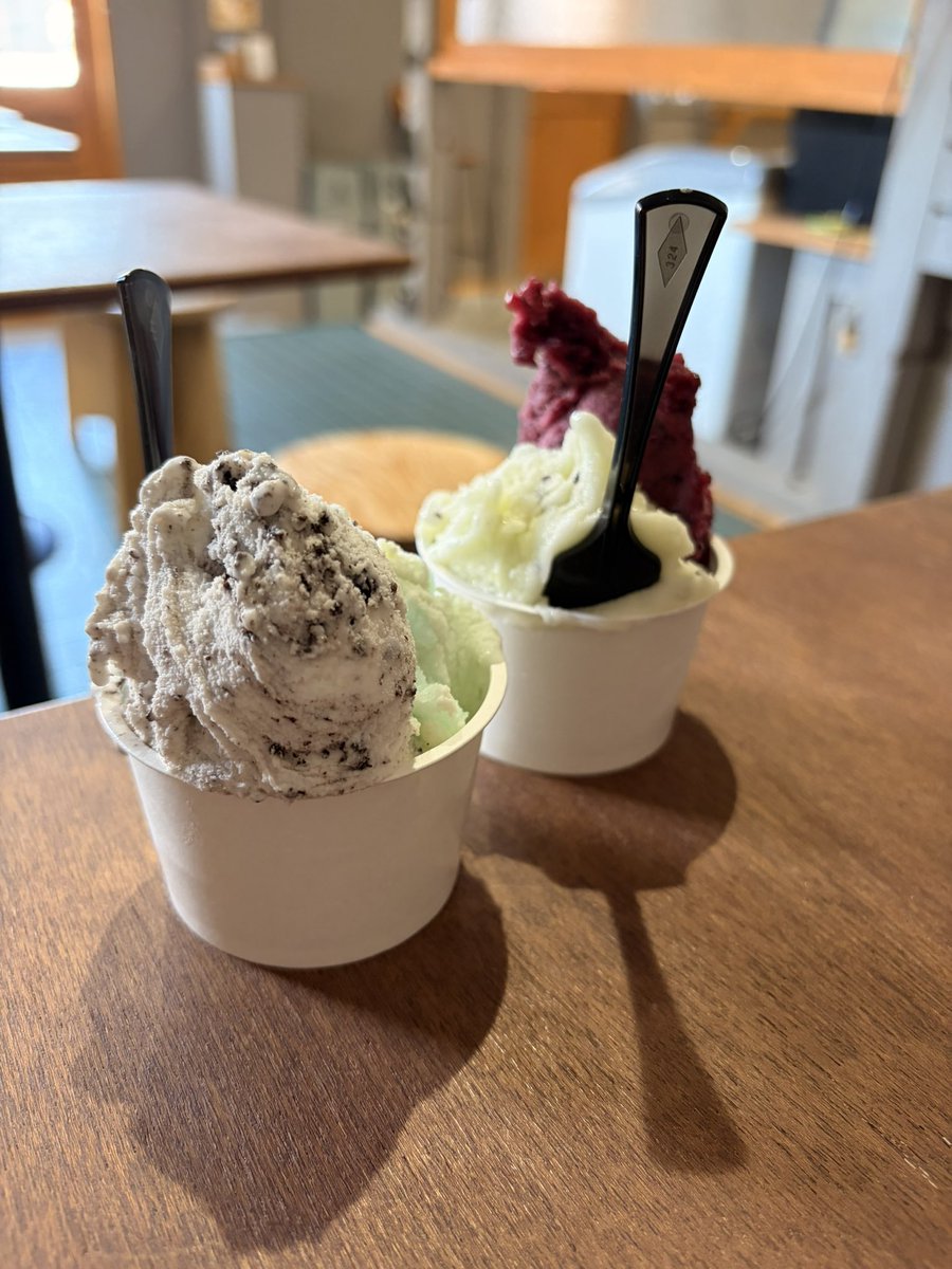 sauna_kt's tweet photo. 秋田市外旭川にある、
『芝浜ジェラート』さん！
店主はめっちゃサウナ好き笑

イベント協力してくれました！
感謝です！！

#ととのいキャンプ https://t.co/pqPVo2K277