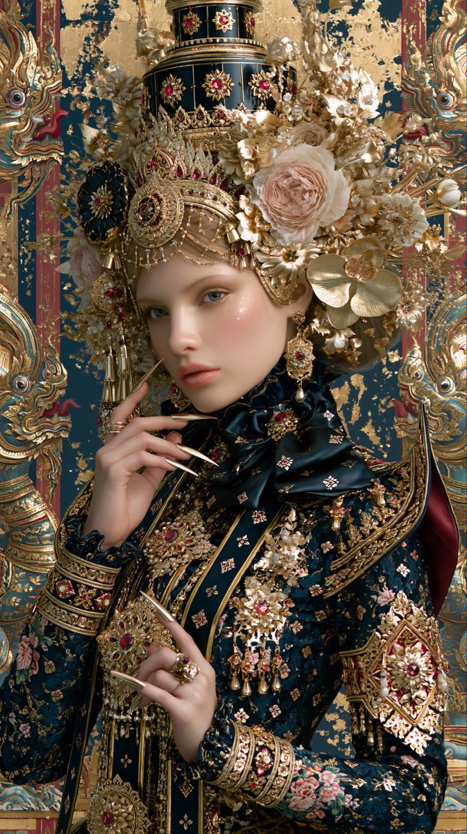 InfinityBrushAI's tweet photo. #AIArt #GothicLolita #FantasyArt #ThaiArt https://t.co/5lKFGp8pGo