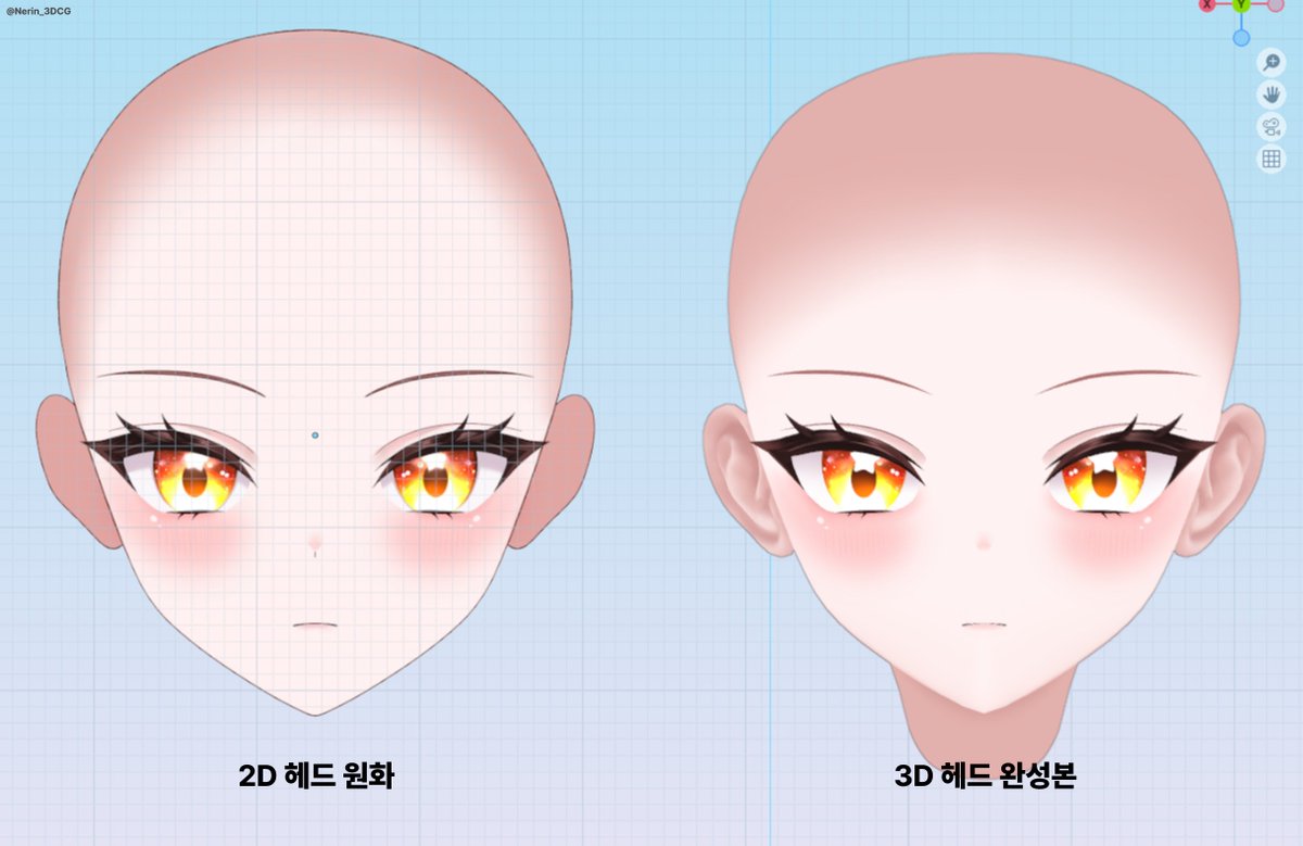 N3RIN_Xx1's tweet photo. #3DCG #오리지널헤드 #b3d 

오리지널 헤드를 만들어보고 싶어서 한 번 해봤는데 어렵네요.. 특히 블렌더에서 텍스쳐를 처음 해보는 거라 많이 애썼네요//

첫 헤드치곤 나쁘지 않게 나온 것 같아 기쁩니다 https://t.co/qNS0k5YKk8