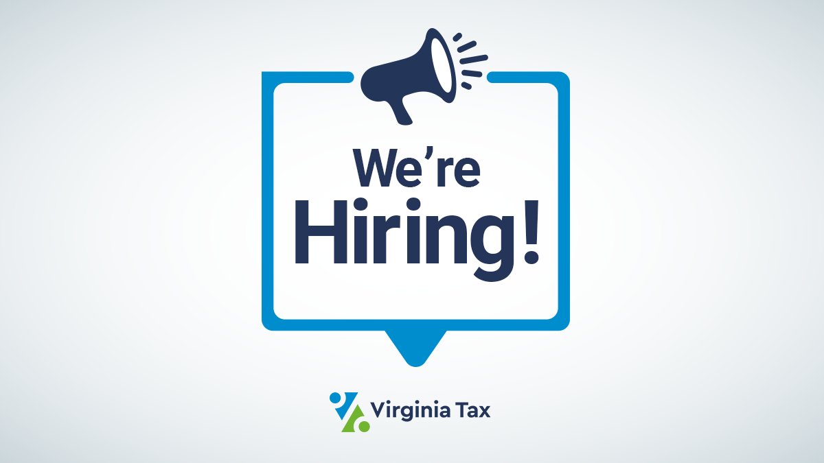 VaTax's tweet photo. We’re hiring! Virginia Tax has several job openings, including for a Programmer Analyst and an Assistant Disclosure Officer. Learn more and apply today: https://t.co/uFo098m4Ij https://t.co/TQL8IUUImq