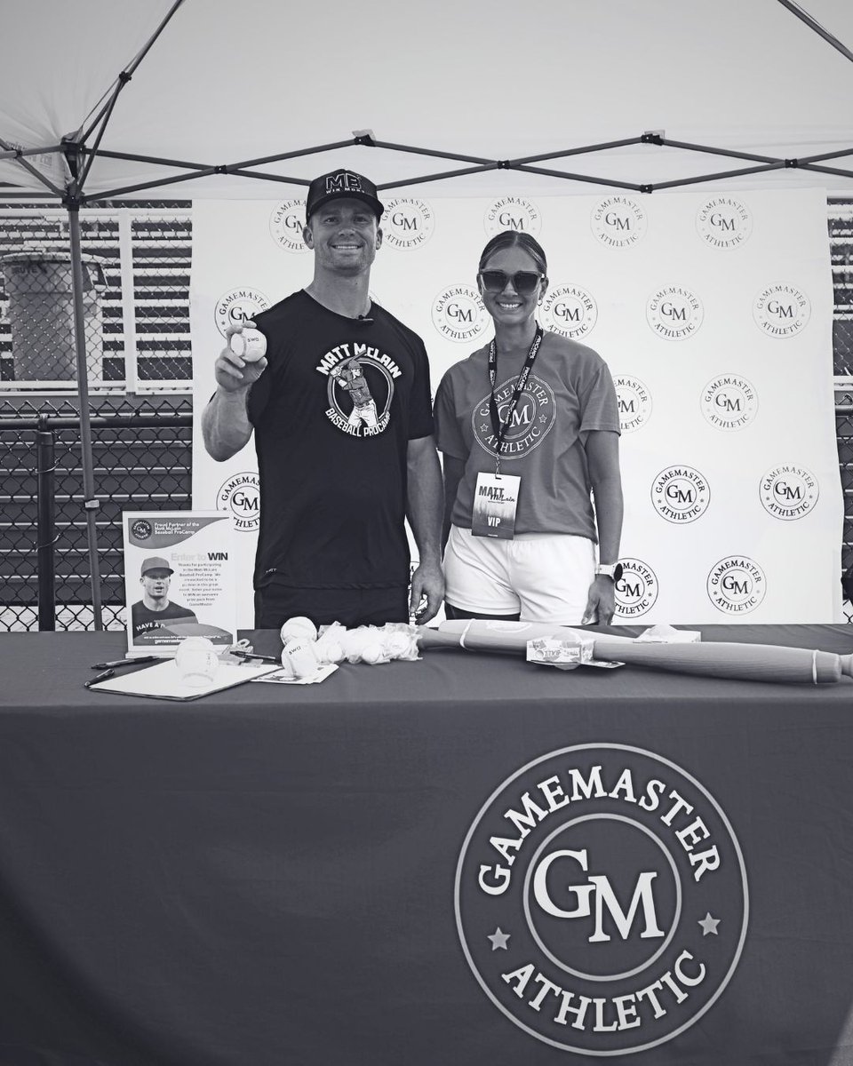 sluggertraining's tweet photo. What a day at the Matt McLain Baseball ProCamp! Seeing athletes putting in the work and having fun with Louisville Slugger Plastic Bats, Blitzball, SWAX, and the new Blitzball Torpedo Bats made for an unforgettable experience.
#GameMasterAthletic #MattMcLainProCamp #ProCamp https://t.co/7r6mpEcZ7k