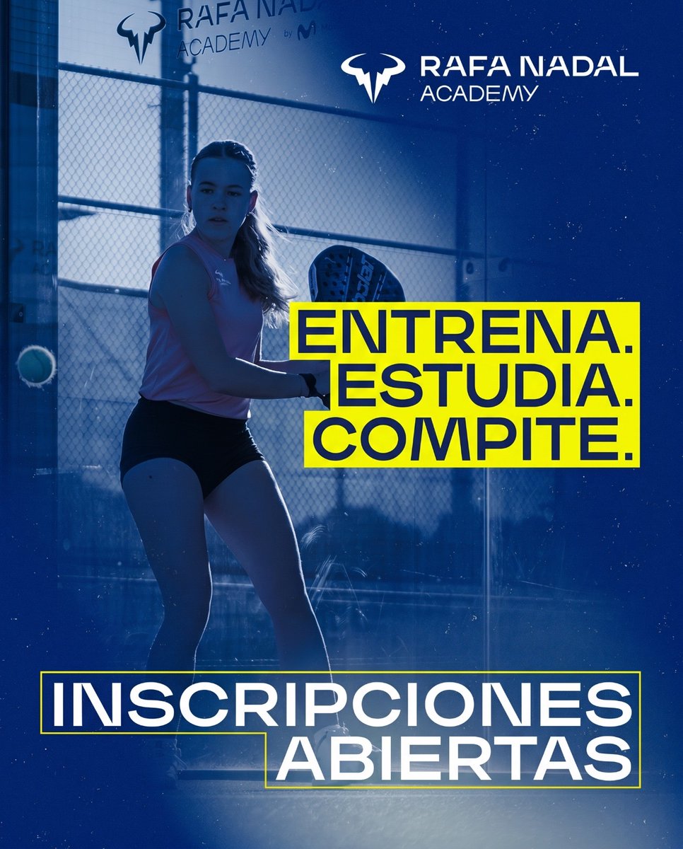 rnadalacademy's tweet photo. La @rnadalacademy da un paso más en su apuesta por el pádel con el lanzamiento del nuevo Annual Padel Program 🎾

Un programa pionero que combina entrenamiento de alto rendimiento, formación académica internacional y educación en valores, bajo la dirección de Rodri Ovide https://t.co/xTRS6iL2Qd