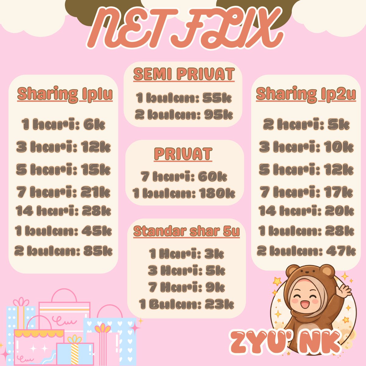 nk_apps00's tweet photo. @shineblss ⋆. 𐙚 ˚𝙽𝚔'𝚙𝚛𝚎𝚖𝚒𝚞𝚖 𝚙𝚊𝚝𝚗𝚎𝚛 𝚣𝚢𝚞"
────୨ৎ────
𝐍𝐤 𝐚𝐩𝐥𝐢𝐤𝐚𝐬𝐢 𝐦𝐮𝐫𝐚𝐡 𝐚𝐧𝐝 𝐭𝐞𝐫𝐩𝐞𝐫𝐜𝐚𝐲𝐚 ⋆. 𐙚 ˚

݁ 𐑼⋆ Menerima garansi 
݁ 𐑼⋆Terima semua jenis pembayaran 
݁ 𐑼⋆Order: https://t.co/m3PiTcvveC https://t.co/mld9svTndJ